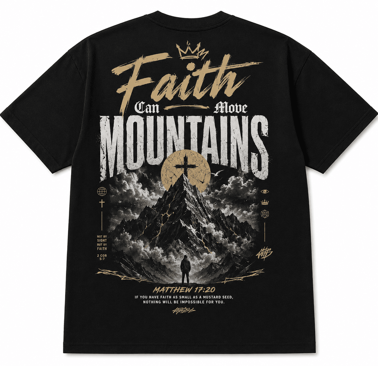 Faith Tee — Black — Dunamis & Charis